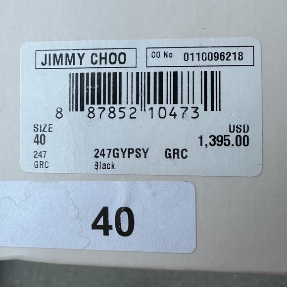 Jimmy Choo Gypsy Stiletto Dominatrix Over-the-Knee Boots Sz40 - Picture 9 of 11